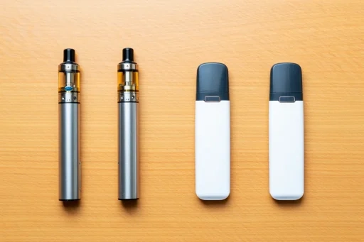 ここにVAPE、電子タバコ、加熱式タバコの比較イメ